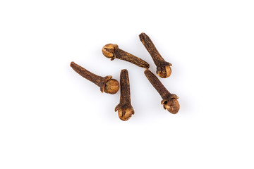 Cloves isolated on white background