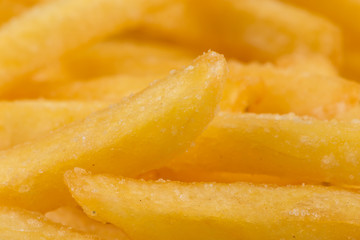 Fried potatoes closeup