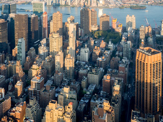 Urban view of midtown New York City