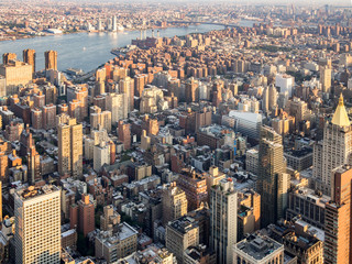The urban landscape of New York City