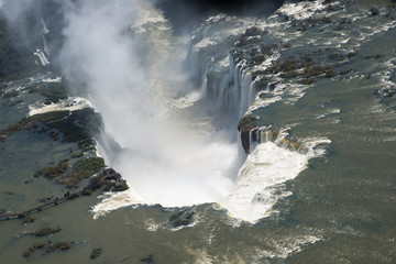 Iguazu waterfalls in South America