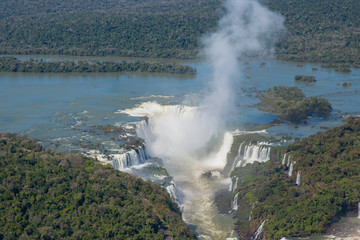 Iguazu waterfalls in South America