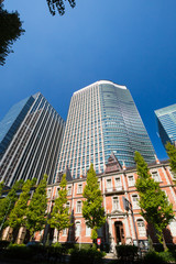 Obraz premium 東京丸の内の高層ビル