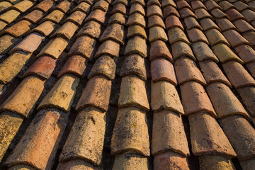 Roof tiles in Dubrovnik, Croatia