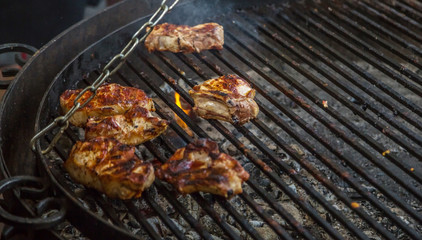 Ribs on the grill