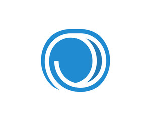 O Letter lines Circle Logo