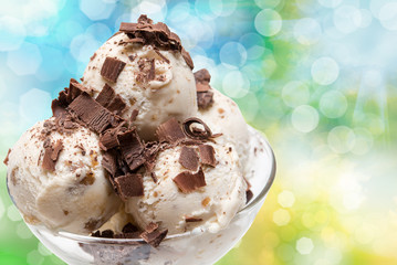Ice cream close up