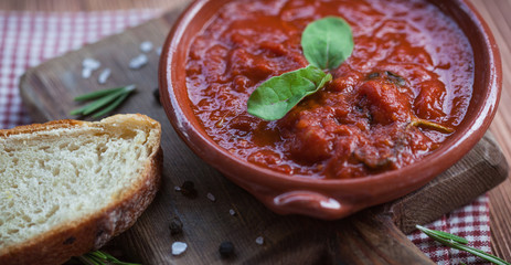 Delicious tomato soup