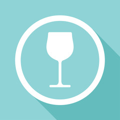 Wine glass icon great for any use. Vector EPS10.