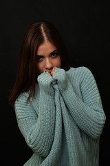 Portrait of beautiful young woman