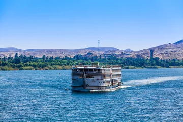 Poster Touristic cruiser on the river NIle. EGYPT © EwaStudio