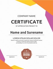 Certificate Template Vector