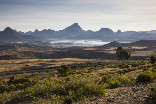 Mist In The Valley Around Yeha