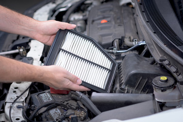 Engine filter replacement for air