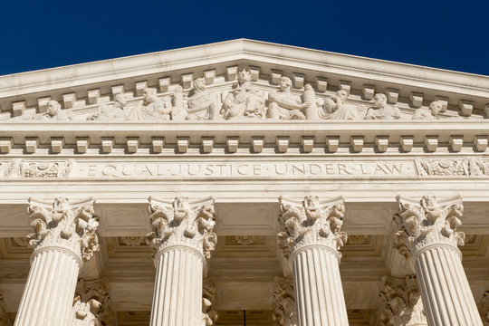 Text at the front of Supreme Court of U.S.