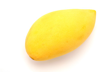 Mango fruit isolated on white background.
