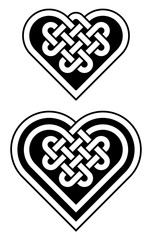 Celtic heart shape knot vector illustration