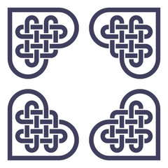 Celtic knot frame vector illustration