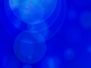 Abstract blue bokeh defocused background
