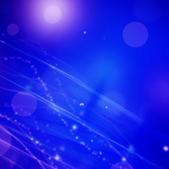 Abstract  blue Background of lights in abstract shapes