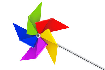 Colored Toy Pinwheel Windmill