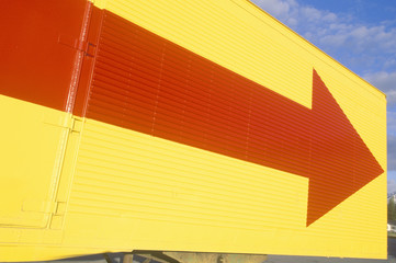 An arrow pointing to the right