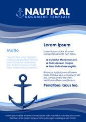 Nautical document template