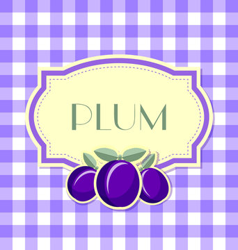 Plum label