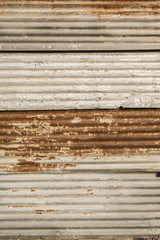 rusty corrugated iron