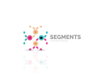 Vector outline minimal abstract geometric logo