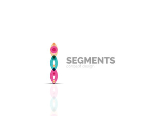 Vector outline minimal abstract geometric logo