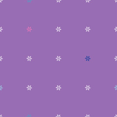 Seamless vector background with decorative snowflakes