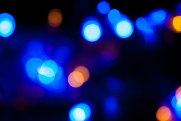 Defocussed bokeh of light spots