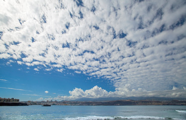 Gran Canaria, El Confital beach on the edge of Las Palmas
