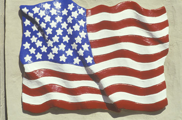 Obraz premium Sculpted American Flag, United States