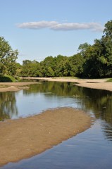 Fototapeta na wymiar Louet river in Anjou