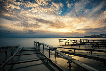 Fototapeta premium Sunset at Ravda, Bulgaria