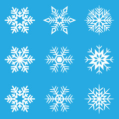 Snowflakes set