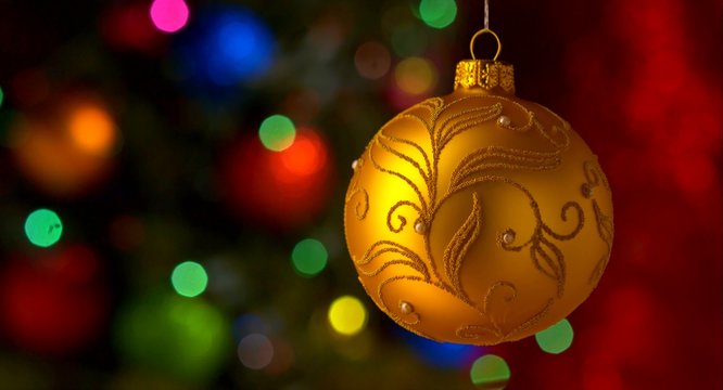  Christmas-and New Year Ball decoration 4k