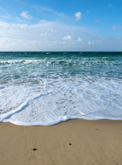 Porthmeor beach shore, St. Ives.