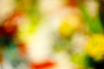 Bright colorful blurred background with bokeh