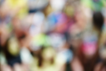 Concert blurred crowd of people