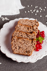 muffins with red currant