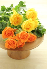 薔薇のアレンジメント