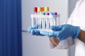 tubes for sampling and analyzes, medical background