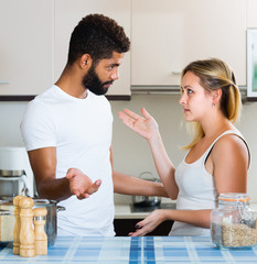 man and wife having bad argument