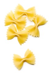 Naklejka premium Close up of the Farfalle Pasta Uncooked