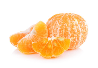 orange  on white background