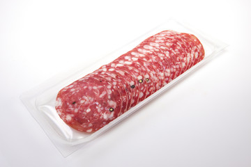 Summer sausage on the package