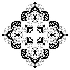 Antique ottoman turkish vector design two